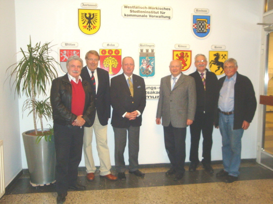 Teilnehmer des Landesverbandstages 2010: V.l.n.r. Gundorlf Heringhaus, Werner Finke, Peter Schmitz, Max. Udo Quiseke,
Gustav Bürgerhoff, Franz Berd Wewel