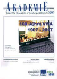 Abbildung eines Exemplars der Verbandszeitschrift AKADEMIE